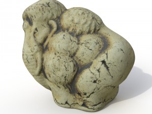 statuette mammoth Model 3D