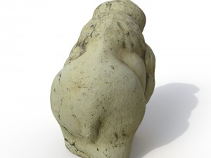 statuette mammoth Model 3D