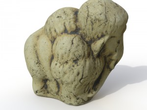 statuette mammoth Model 3D