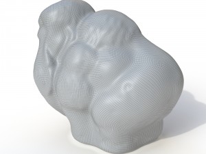 statuette mammoth Model 3D