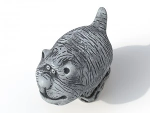 Statuettenkatze 3D Modell