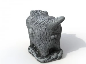 Statuettenkatze 3D Modell