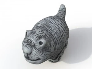 Statuettenkatze 3D Modell
