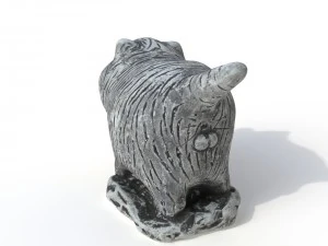 Statuettenkatze 3D Modell
