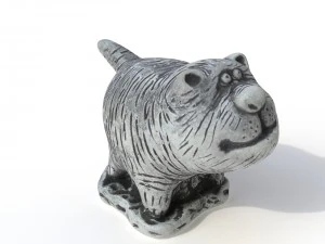 Statuettenkatze 3D Modell