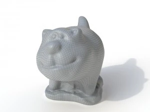 Statuettenkatze 3D Modell