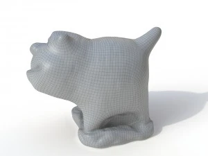 Statuettenkatze 3D Modell