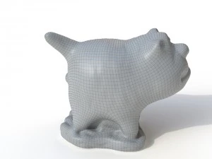 Statuettenkatze 3D Modell