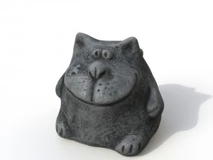 statuette cat 3D Model
