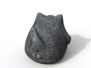 statuette cat 3D Model