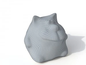statuette cat 3D Model