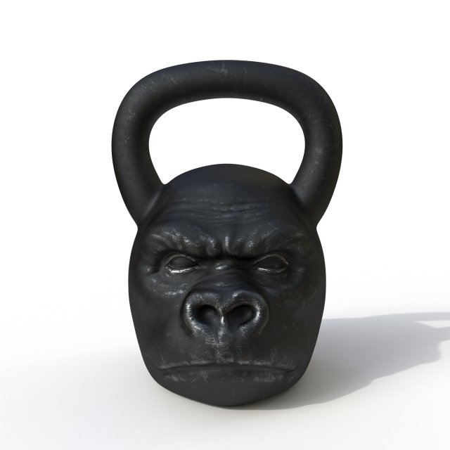 kettlebell monkey Modelo 3D .c4d .max .obj .3ds .fbx .stl .blend 