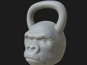 обезьяна с гирей 3D Модель