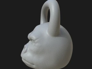 обезьяна с гирей 3D Модель