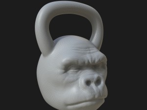 kettlebell monkey Modelo 3D