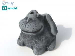 statuette dog 3D Model