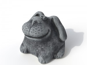 statuette dog Modello 3D