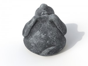 statuette dog Modello 3D