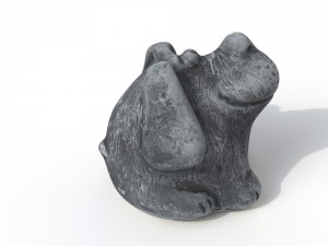 statuette dog Modello 3D