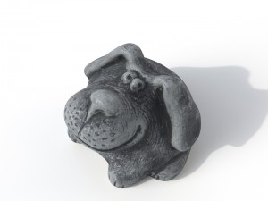 statuette dog Modello 3D