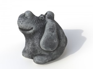 statuette dog Modello 3D
