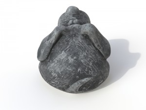 statuette dog Modello 3D