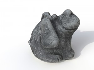 statuette dog Modello 3D