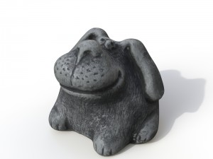 statuette dog Modello 3D