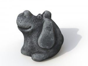 statuette dog Modello 3D