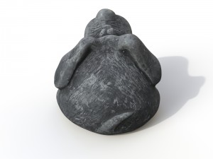 statuette dog Modello 3D