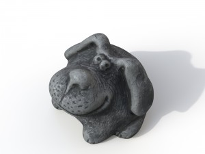 statuette dog Modello 3D