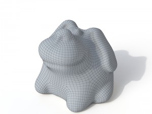 statuette dog Modello 3D