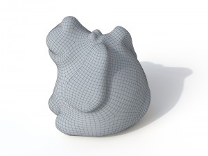 statuette dog Modello 3D