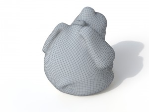 statuette dog Modello 3D
