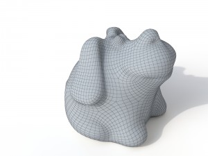 statuette dog Modello 3D