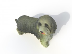 statuette dog Model 3D