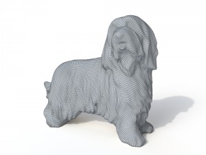 statuette dog Model 3D
