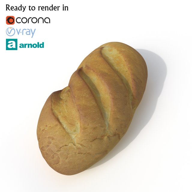 bread 3D 模型 .c4d .max .obj .3ds .fbx .stl .blend 