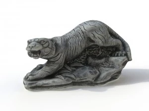 statuette tiger 3D Model