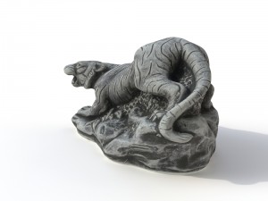 statuette tiger 3D Модель