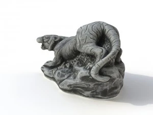 statuette tiger 3D Model