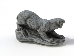 statuette tiger 3D Model