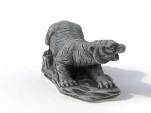 statuette tiger 3D Модель