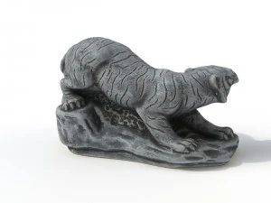 statuette tiger 3D Model