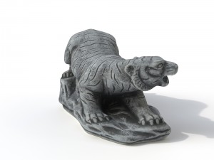 statuette tiger 3D Модель