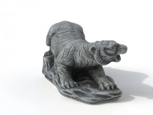 statuette tiger 3D Model