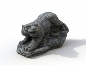 statuette tiger 3D Модель