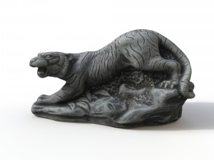 statuette tiger 3D Модель