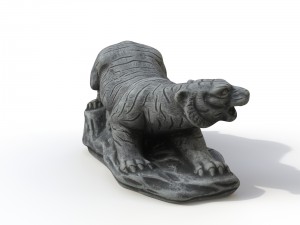 statuette tiger 3D Модель