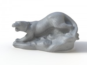 statuette tiger 3D Модель